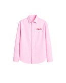 HASHWAY ARCHIVES EMBROIDERED STRIPED SHIRT - PINK