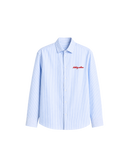 HASHWAY ARCHIVES EMBROIDERED STRIPED SHIRT - SKY BLUE