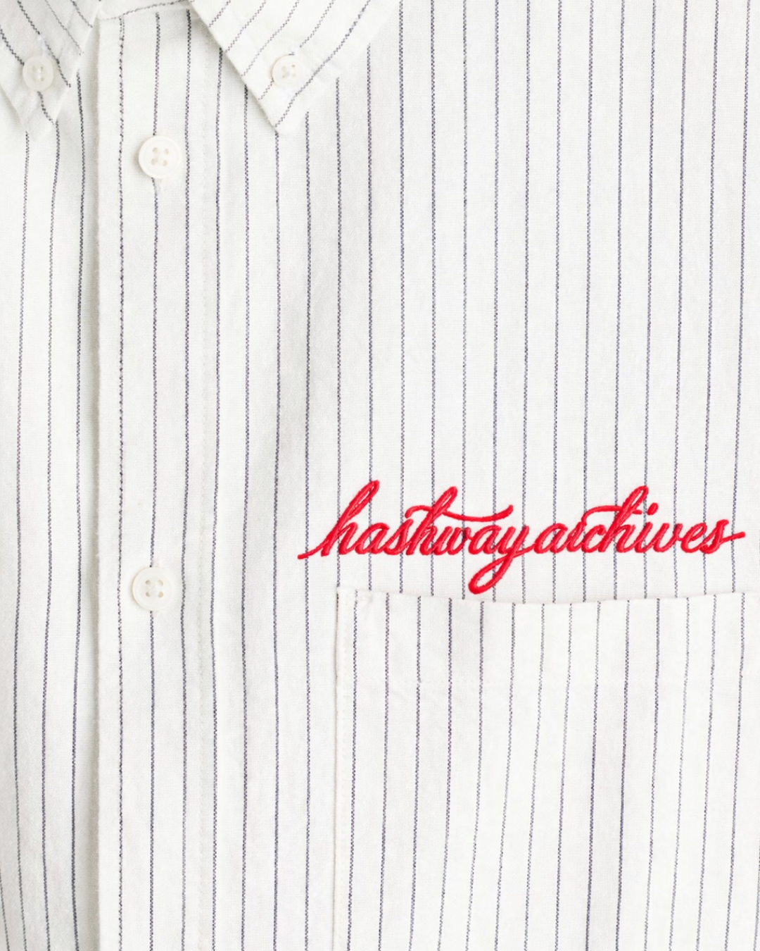 HASHWAY ARCHIVES OXFORD SHIRT - WHITE