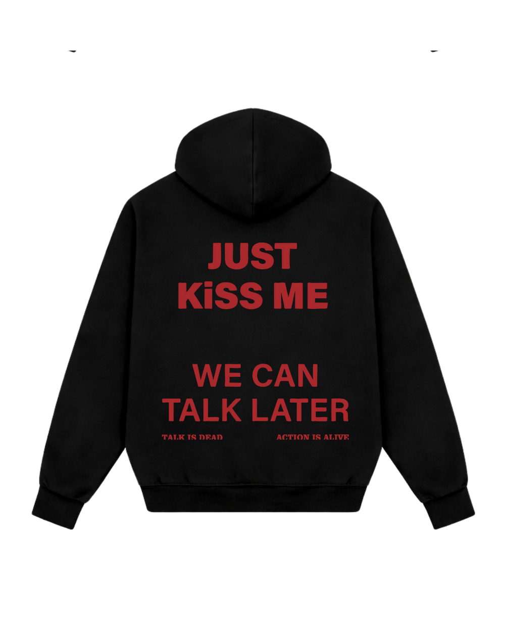WILL TALK LATER HOODIE BLACK