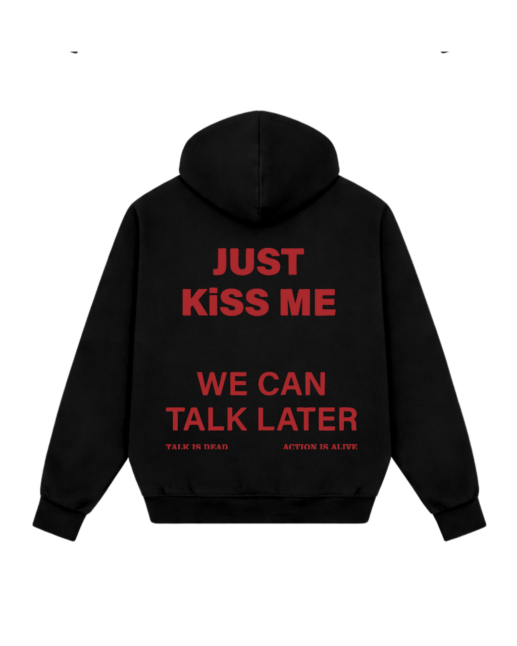 WILL TALK LATER HOODIE BLACK