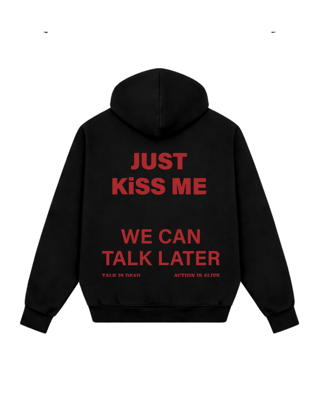 WILL TALK LATER HOODIE BLACK