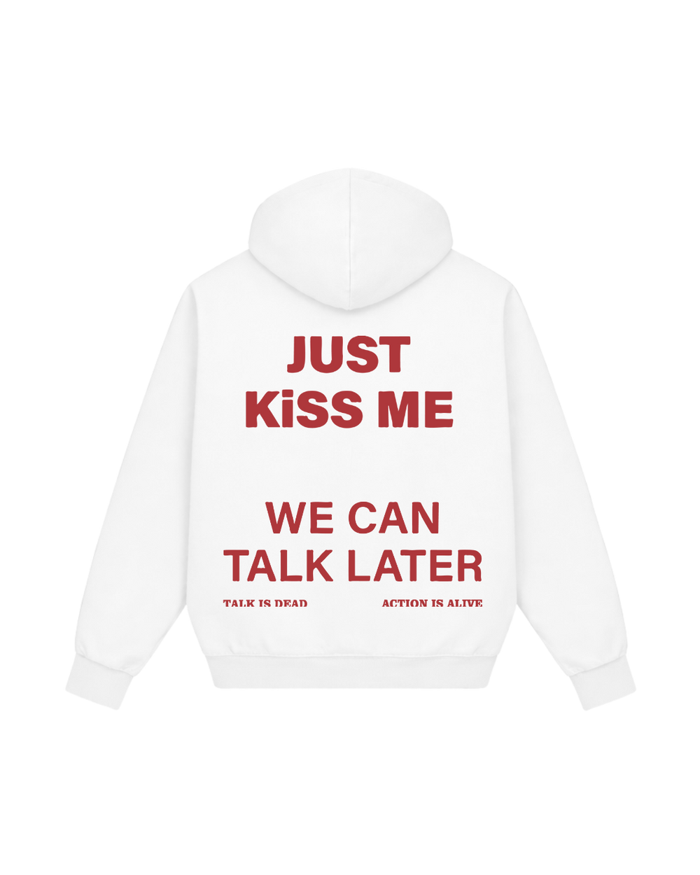WILL TALK LATER HOODIE WHITE