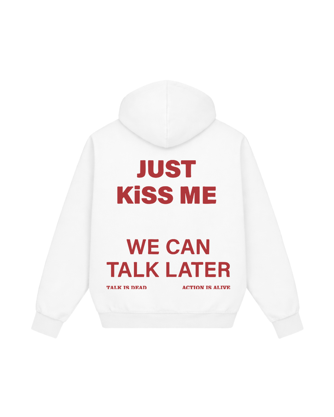 WILL TALK LATER HOODIE WHITE