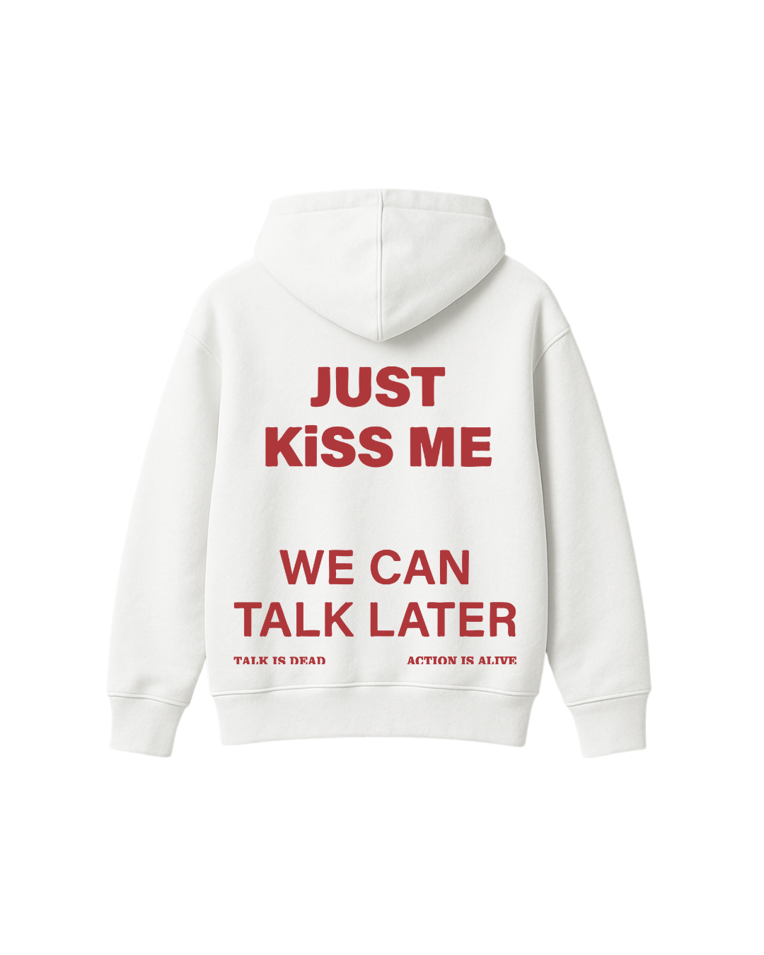 WILL TALK LATER HOODIE WHITE