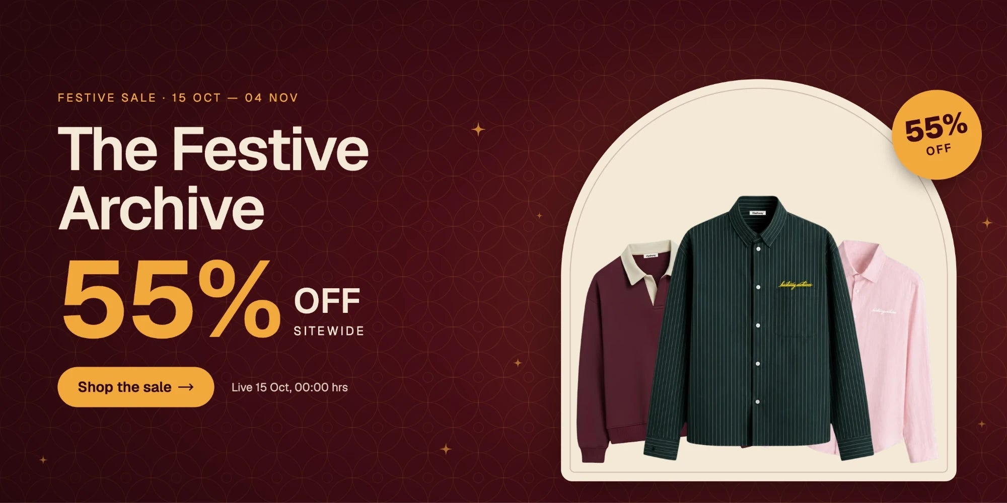 The Festive Archive — 55% off sitewide, 15 Oct to 4 Nov